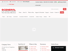 Tablet Screenshot of generalindia.com